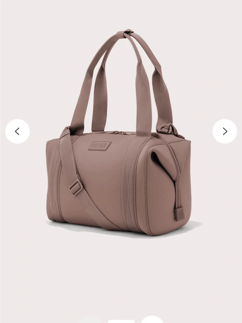 Dagne Dover in Dune Landon carryall and Indi diaper bag Set